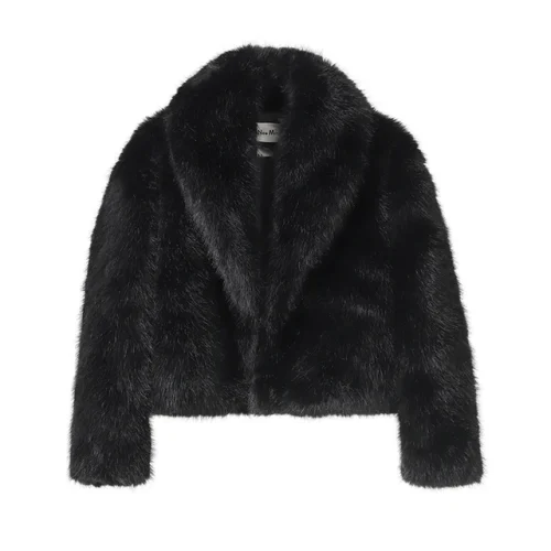 Neo Mint Street Fashion Shawl Collar Faux Fox Fur Coat Women 2024 Winter Cool Girls Black Short Fur Jacket Vintage Chic Overcoat - Image 7